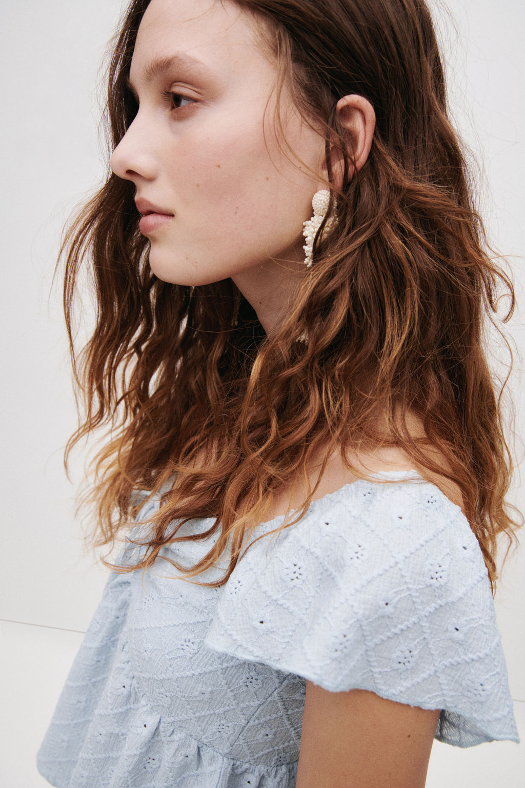 Blusa en punto pointelle - H&m фото 8