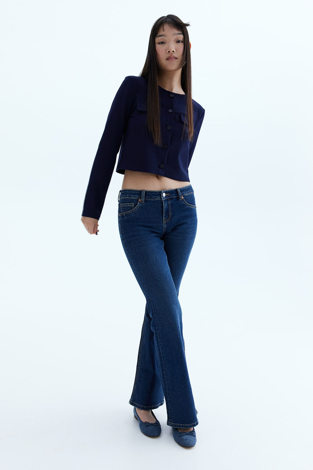 Cardigan de punto con bolsillos decorativos - H&m фото 4