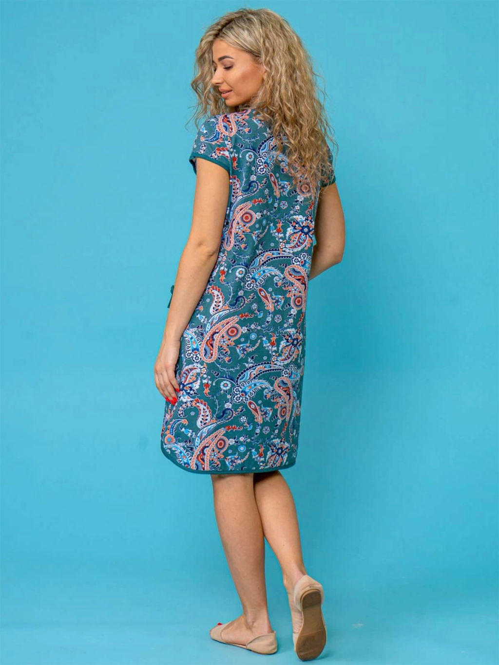 Халат женский, цвет зеленый