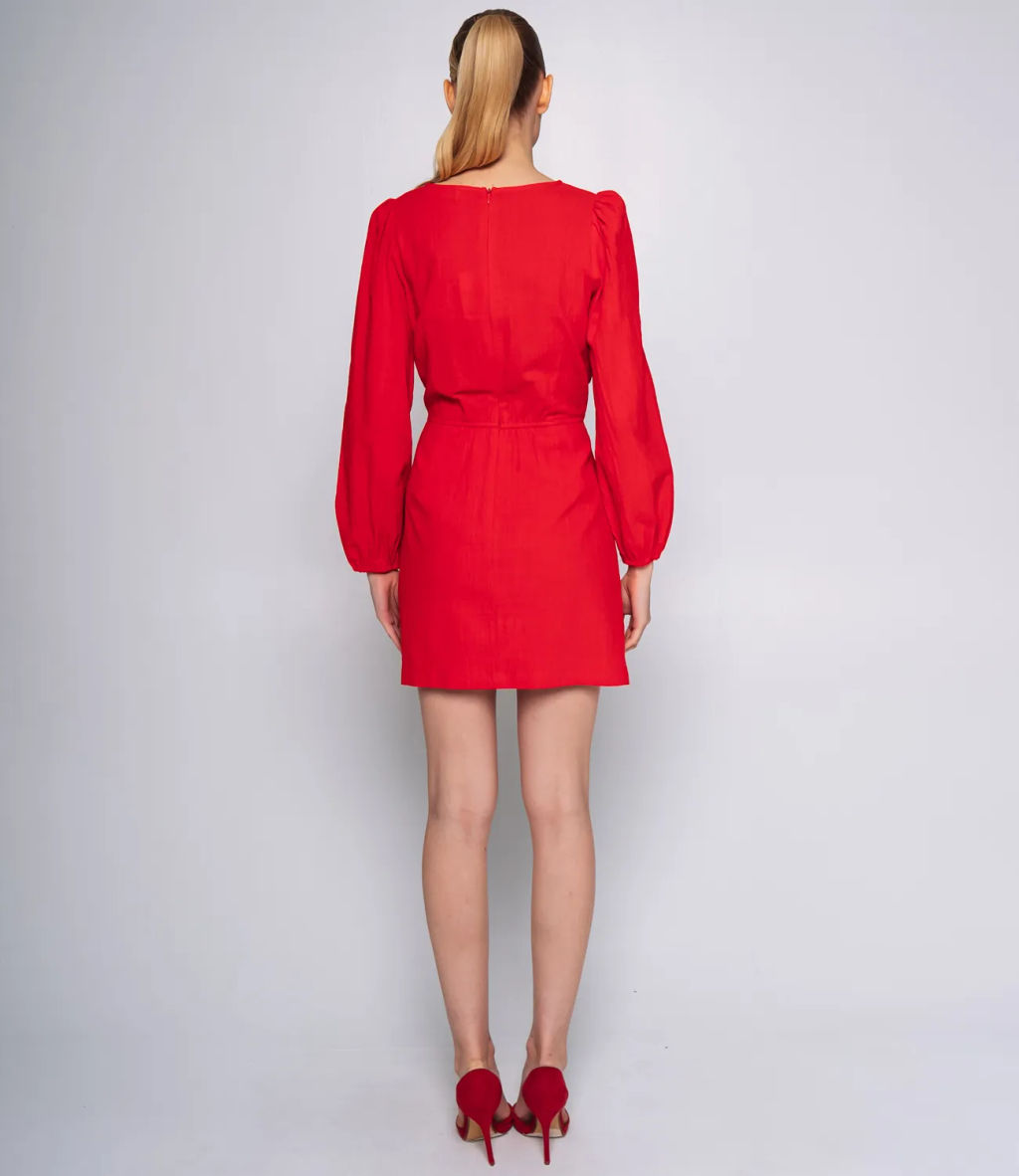 Платье #ОКТ025014, красный