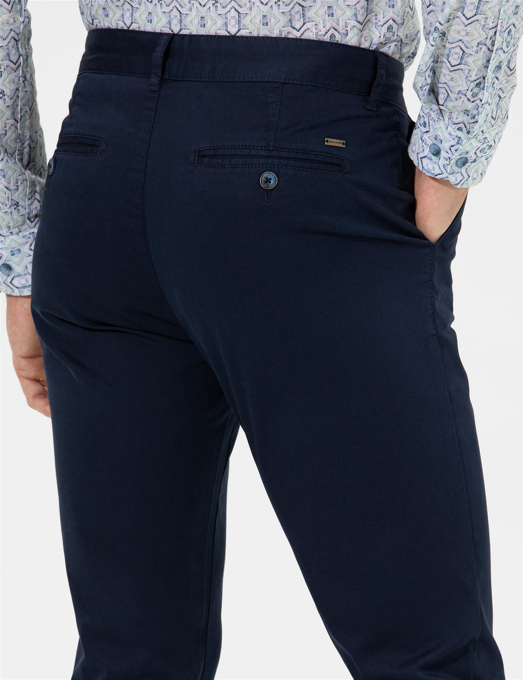 Lacivert Slim Fit Kanvas Pantolon - Pierre cardin фото 5