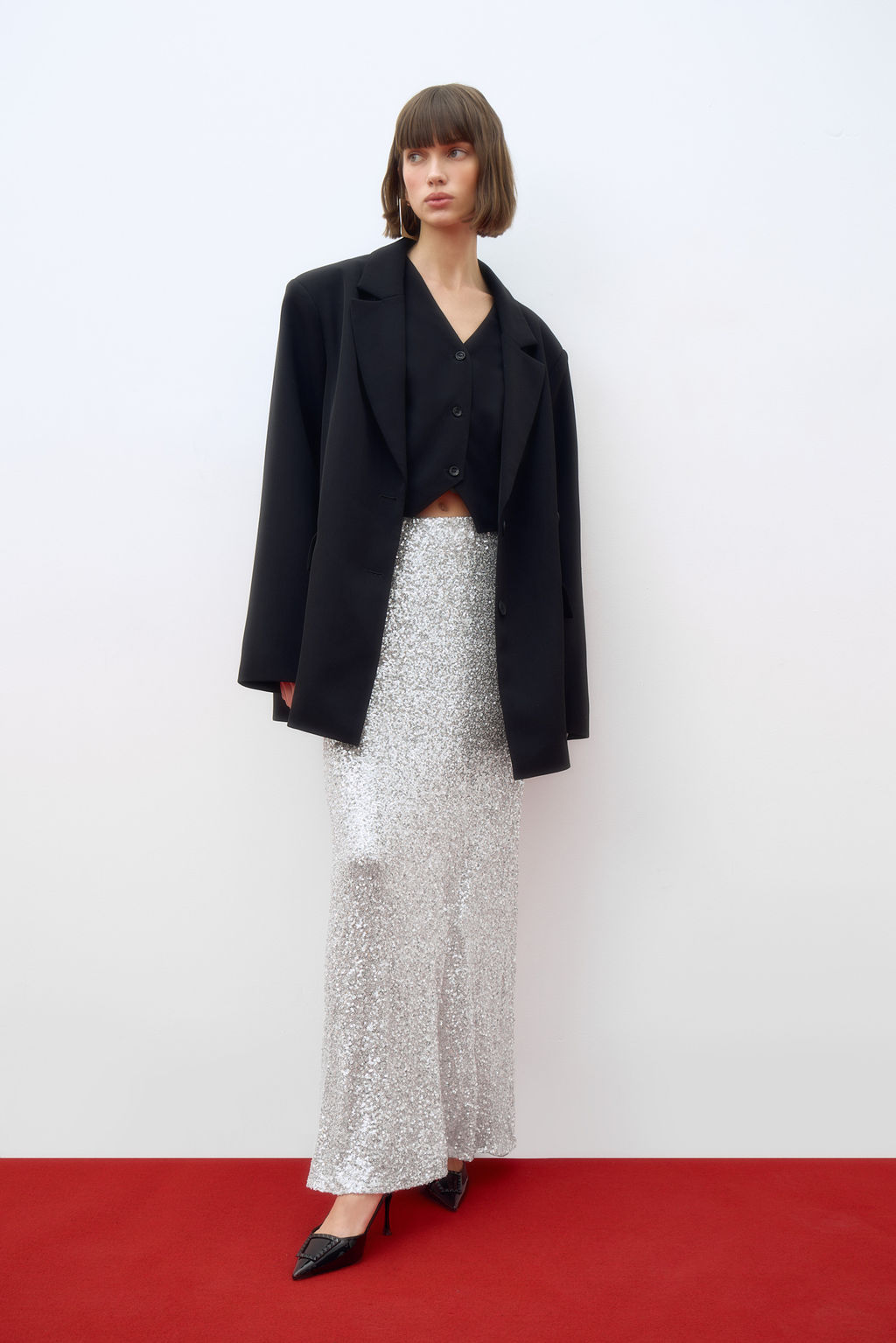 Юбка макси из пайеток - Mollis фото 3