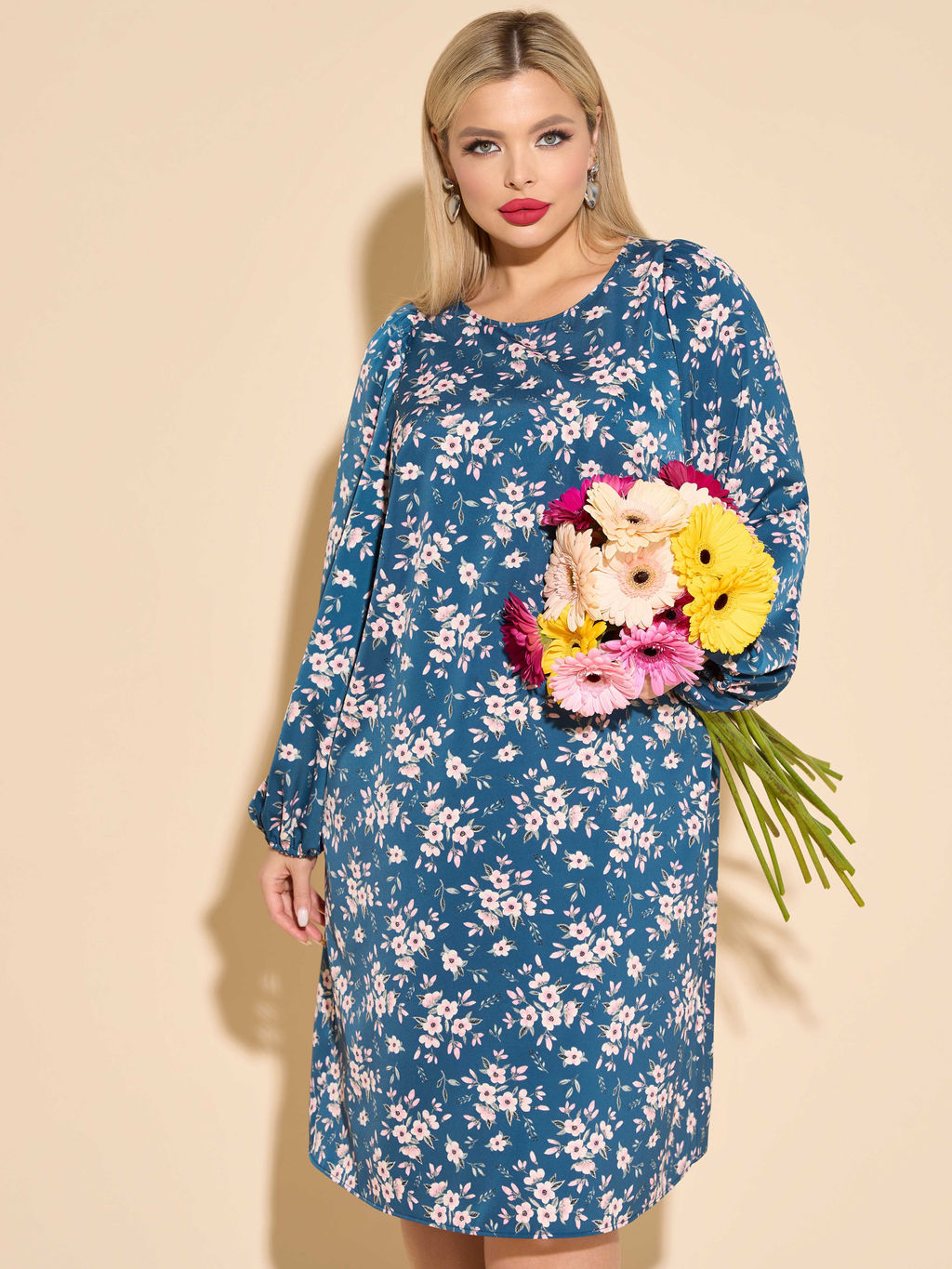 Платье 0277-1с морская глубина - Dora фото 9