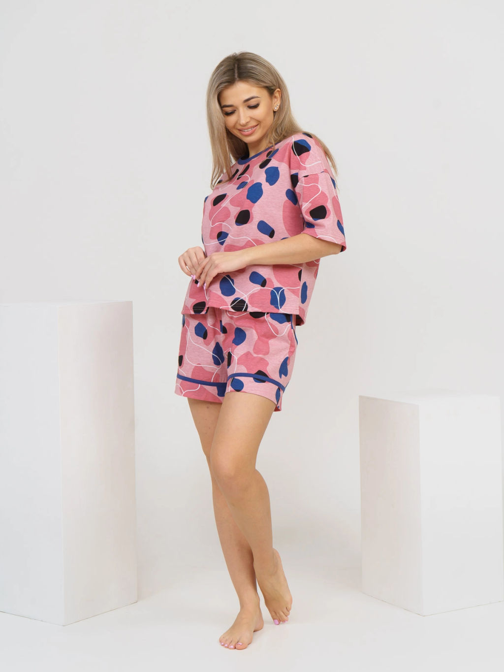 Пижама женская, цвет розовый