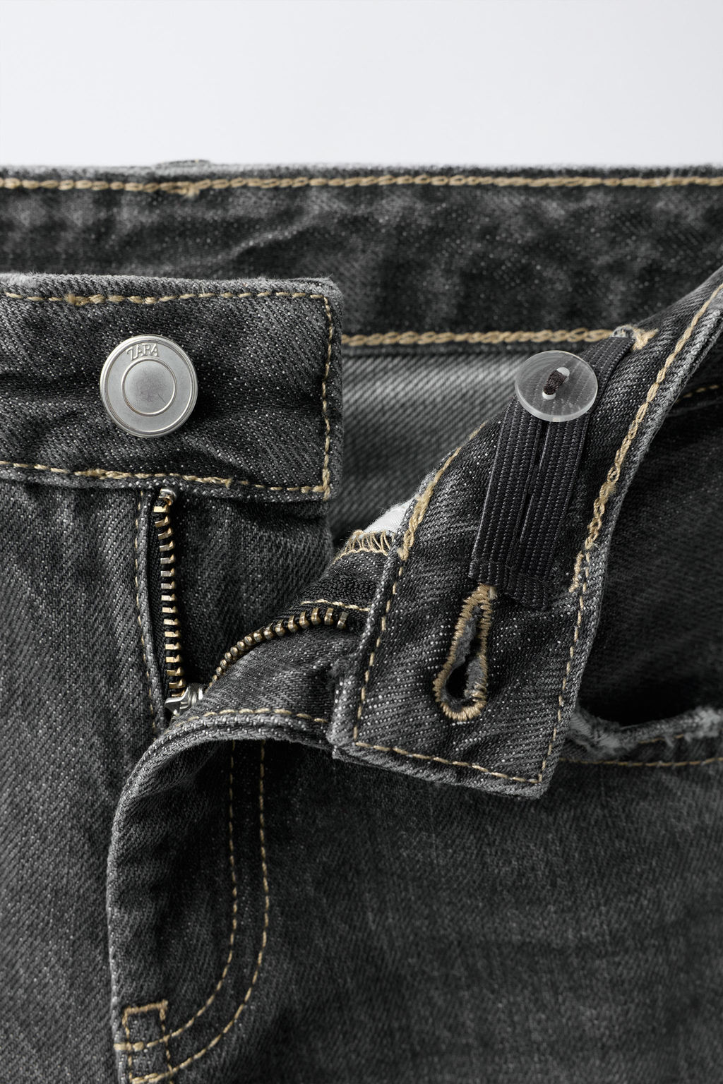 DENIM STRAIGHT ROTOS / Piedra - Zara фото 3