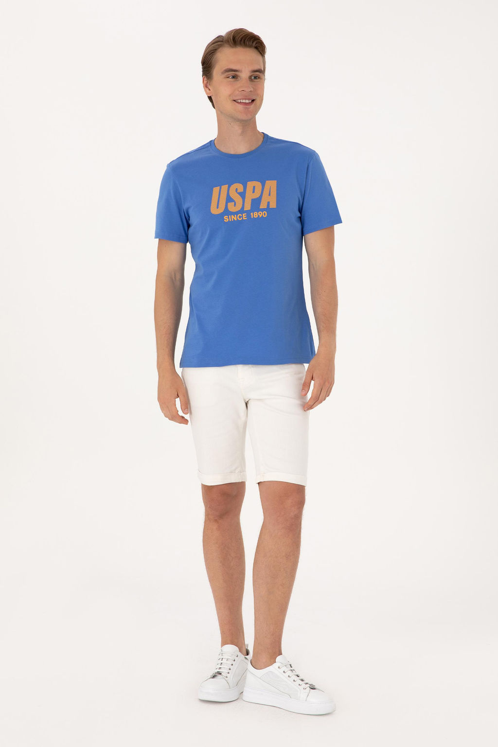 Erkek Regular Fit Bisiklet Yaka _ndigo Ti__rt Sepette S_rpriz _ndirim - U.s. polo assn фото 4