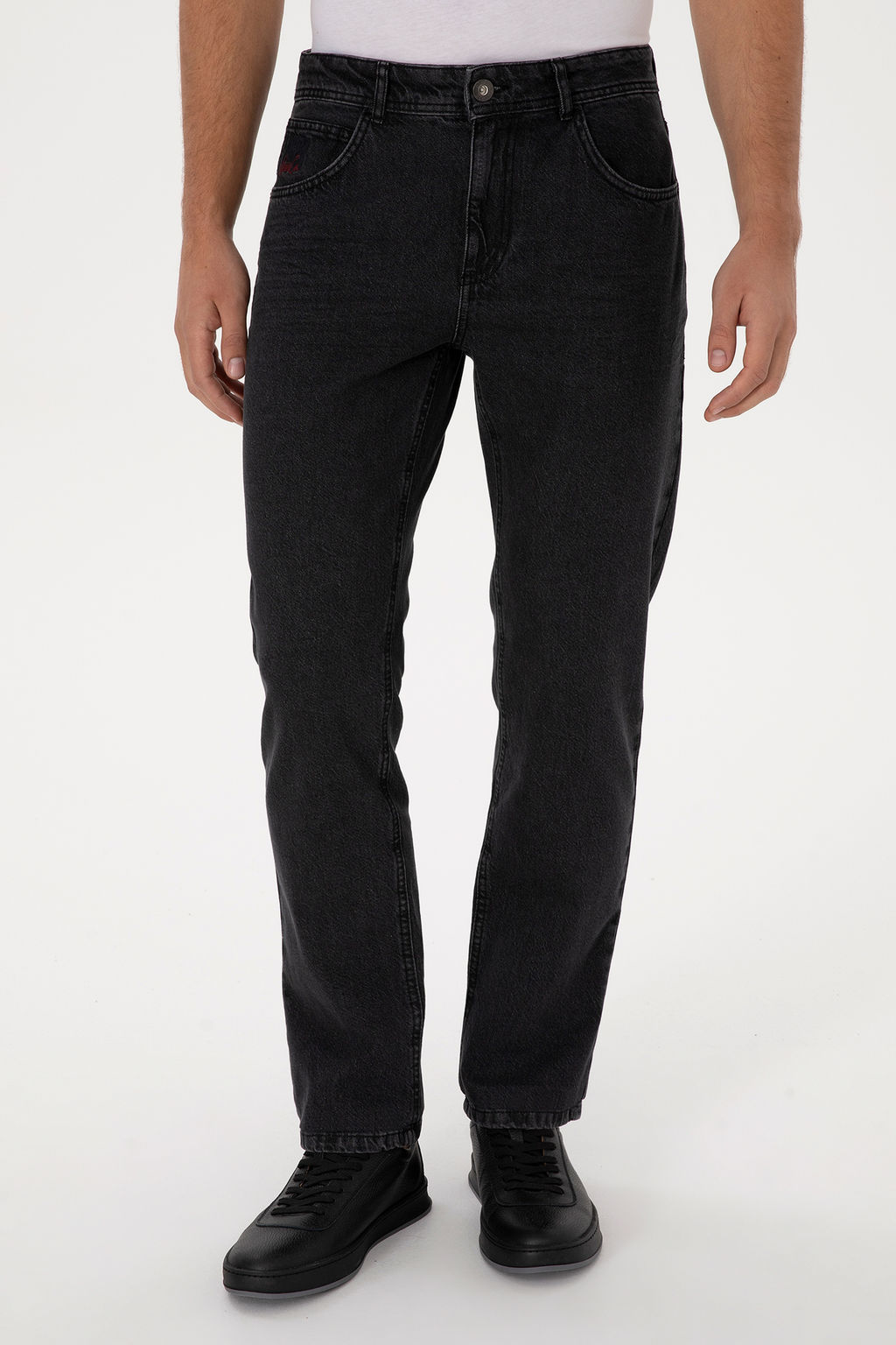 Erkek Siyah Relax Fit Jean Pantolon - U.s. polo assn фото 8