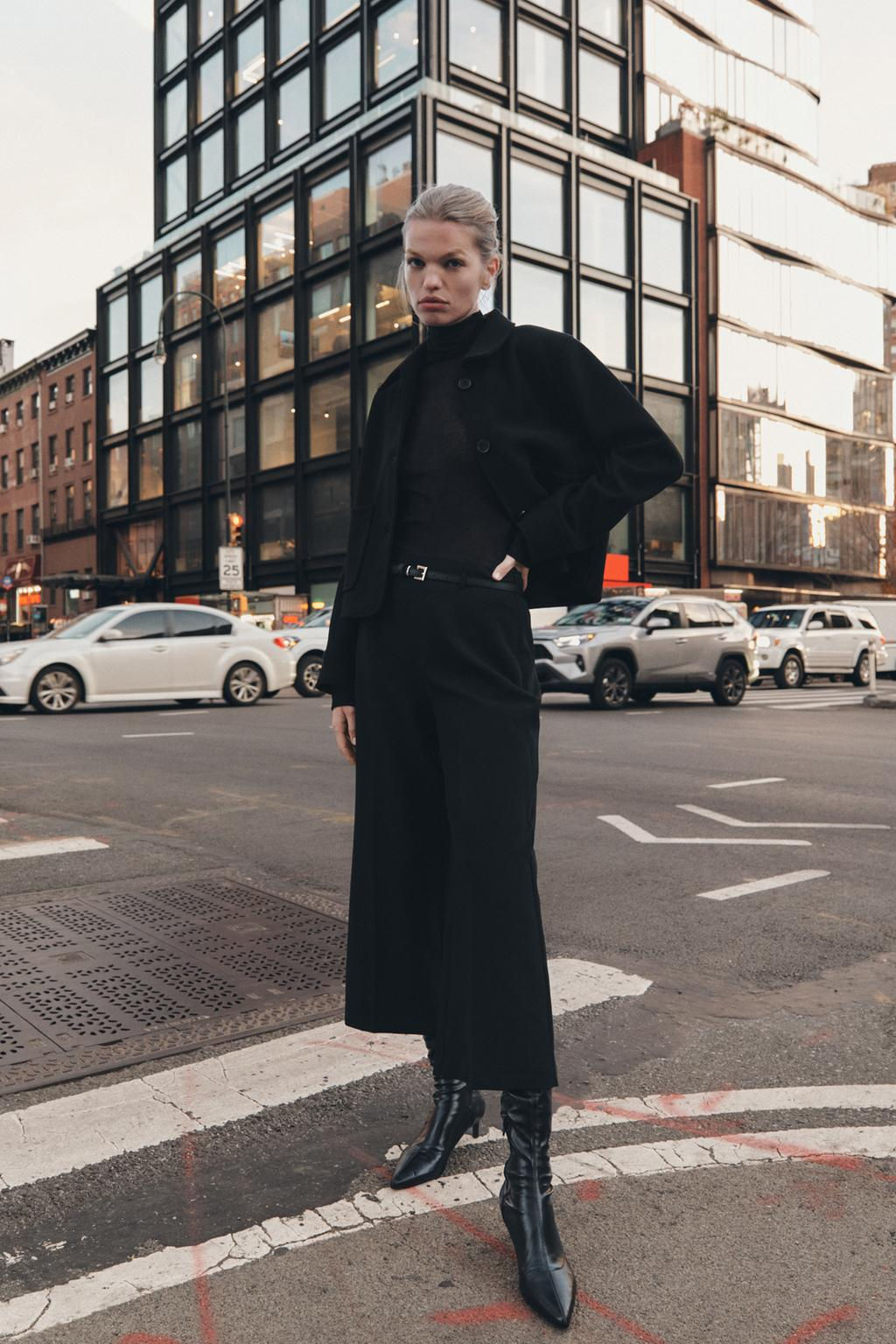 ZW COLLECTION BELTED CULOTTES - Zara фото 2