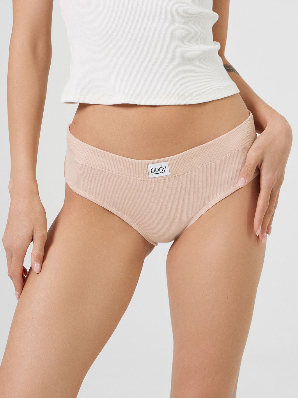 Цена за 2 штуки! Трусы женские слипы мультипак (3 шт.) в персиково-розовом цвете - Mark formelle фото 2