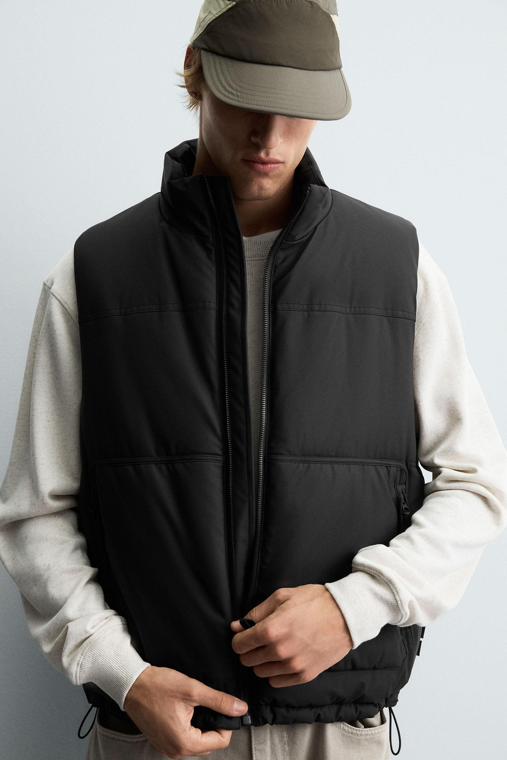 RUBBERISED PUFFER GILET - Zara фото 5