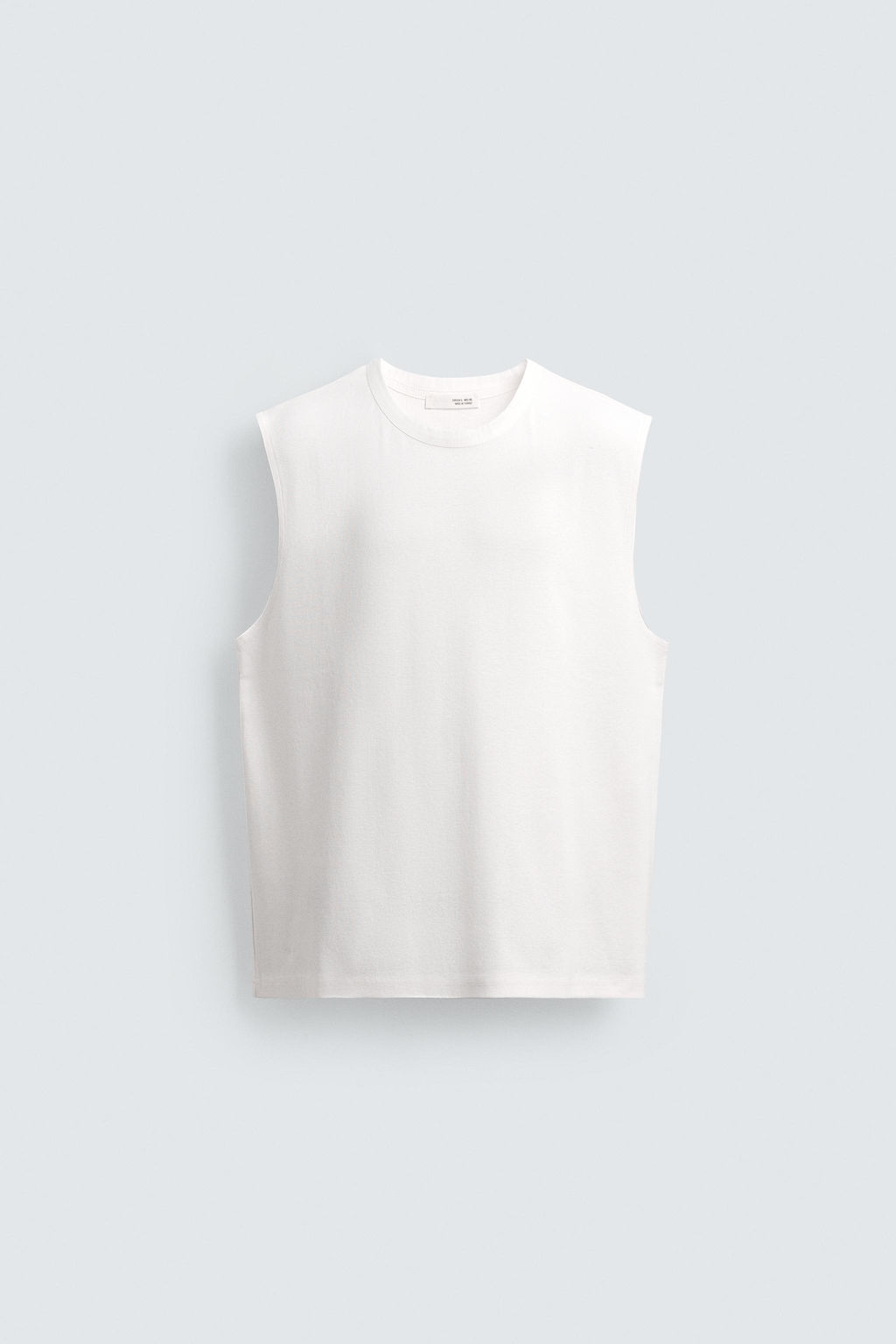 CAMISETA TANK RELAXED FIT / Blanco