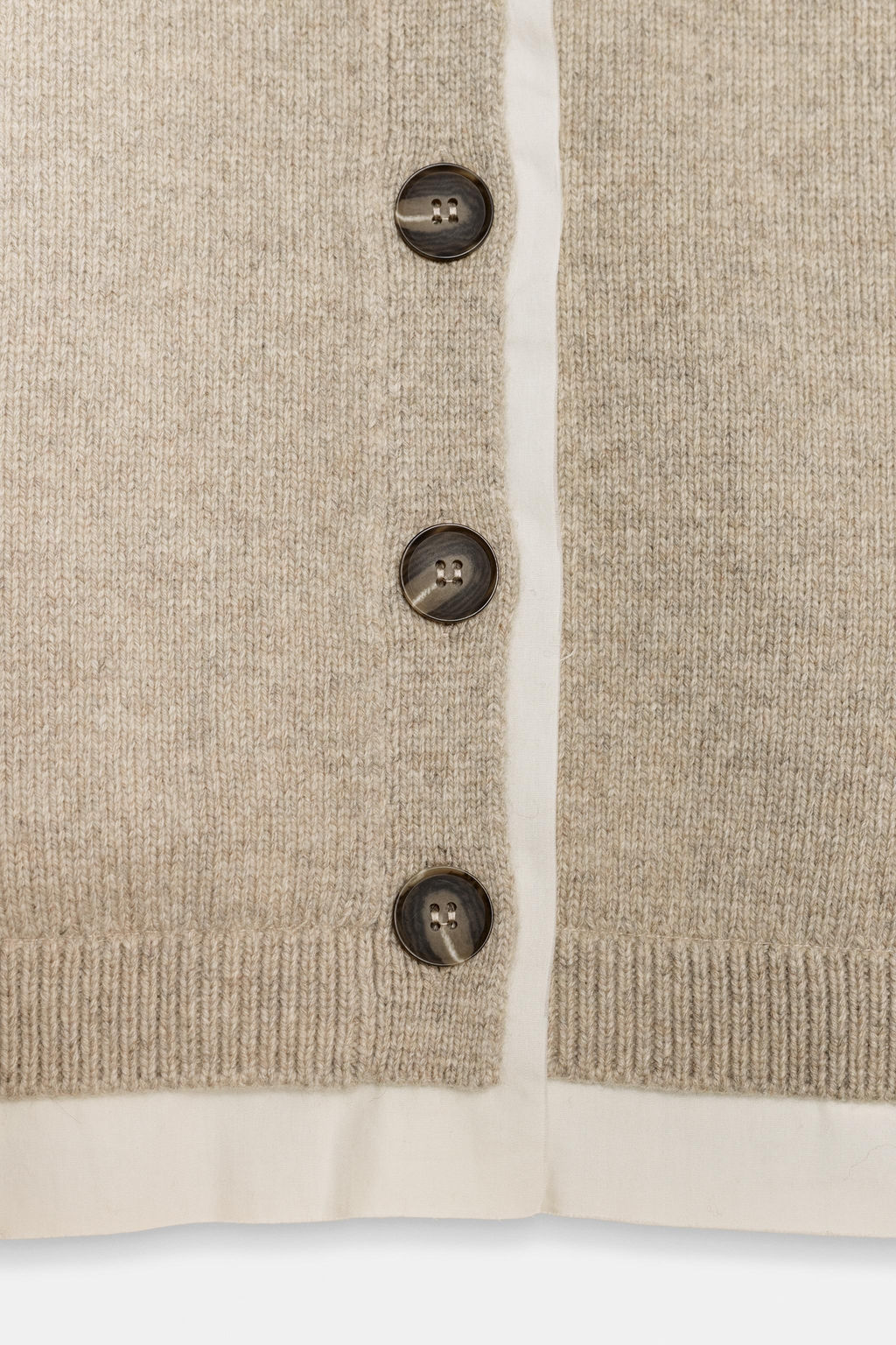 CONTRAST WOOL BLEND CARDIGAN - Zara фото 9