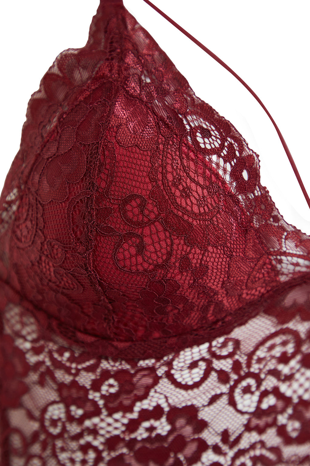 TRENDYOLMILLA Siyah Dantelli Biye Detayl? Dolgusuz Balensiz Ip Ask?l? Ucgen Orme Bustiyer Sutyen THMAW21SU0050  фото 17