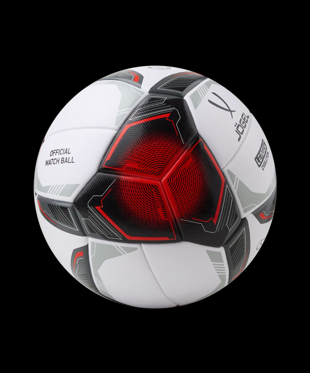 Мяч футбольный JOGEL League Evolution Pro №5, белый  фото 4