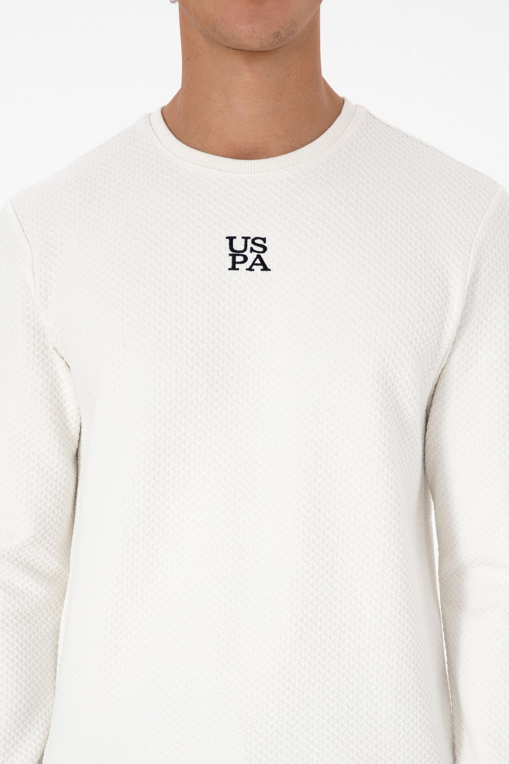 Erkek Regular Fit Bisiklet Yaka Krem Sweatshirt Sepette S_rpriz _ndirim