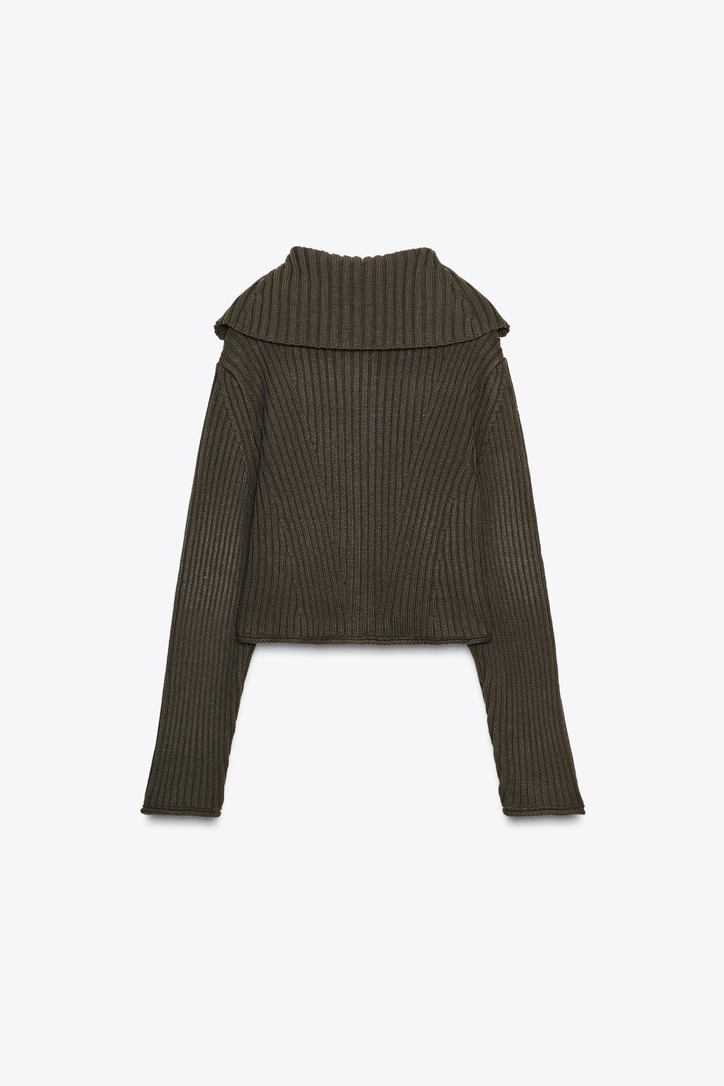 RIB KNIT CARDIGAN WITH BUTTONS - Zara фото 4