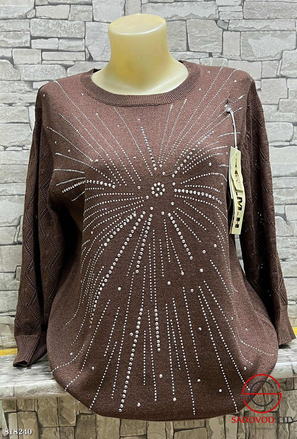 Свитер женский со стразами - Bruno фото 9