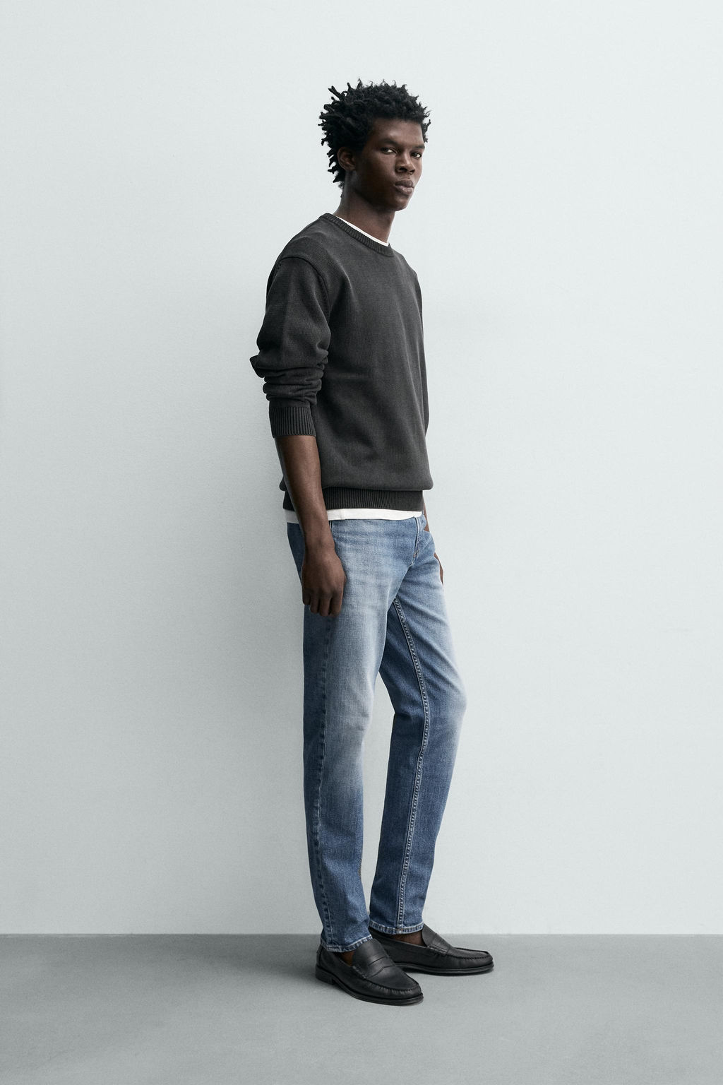 JEANS SLIM FIT B?SICO / Azul - Zara фото 4