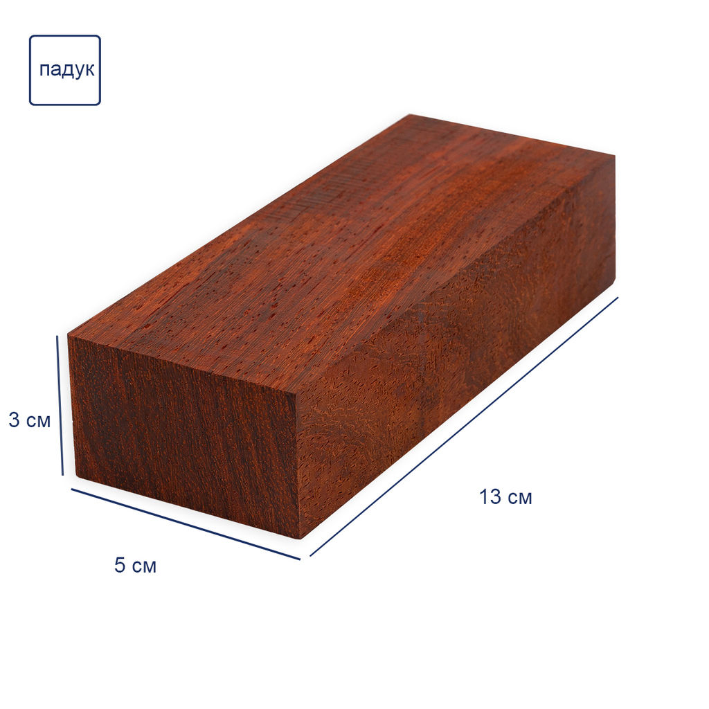 Промысел Брусок деревянный WM-039 13 х 4.8 х 3 см падук - Pebeo фото 3