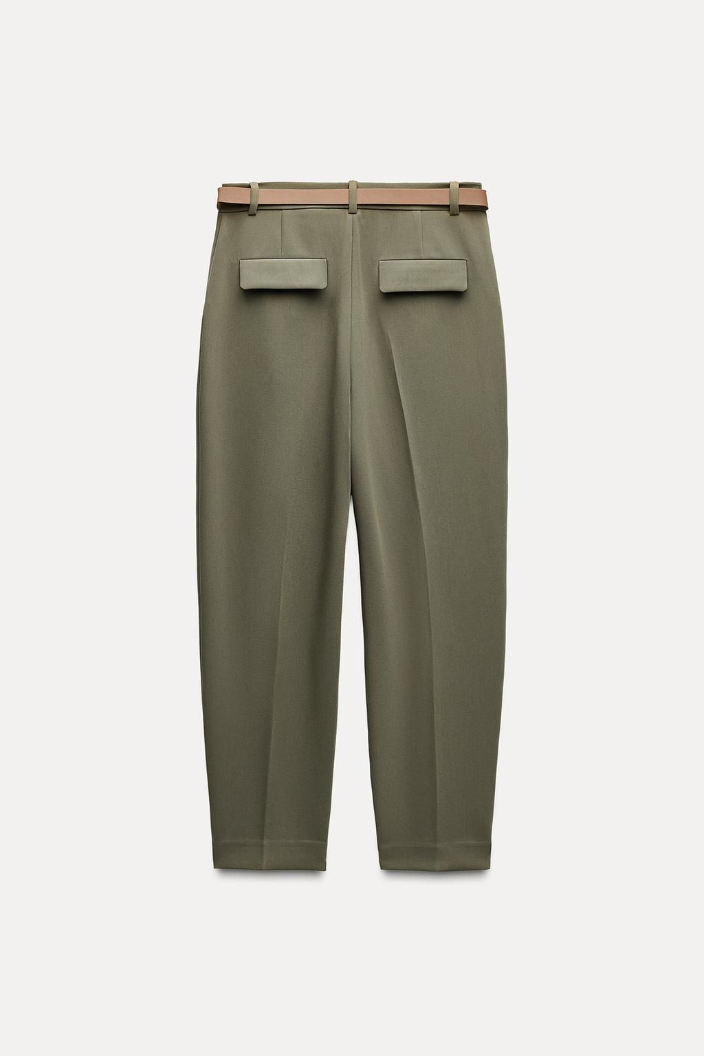 DARTED TROUSERS WITH BELT - Zara фото 10