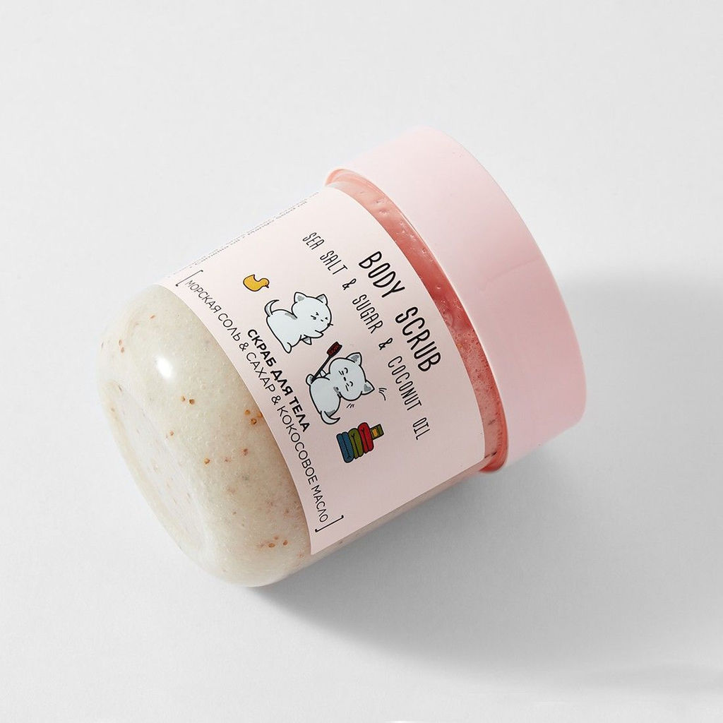 Happy Lab Скраб для тела с кокосовым маслом / Coconut Oil, 240 г 5332  фото 4
