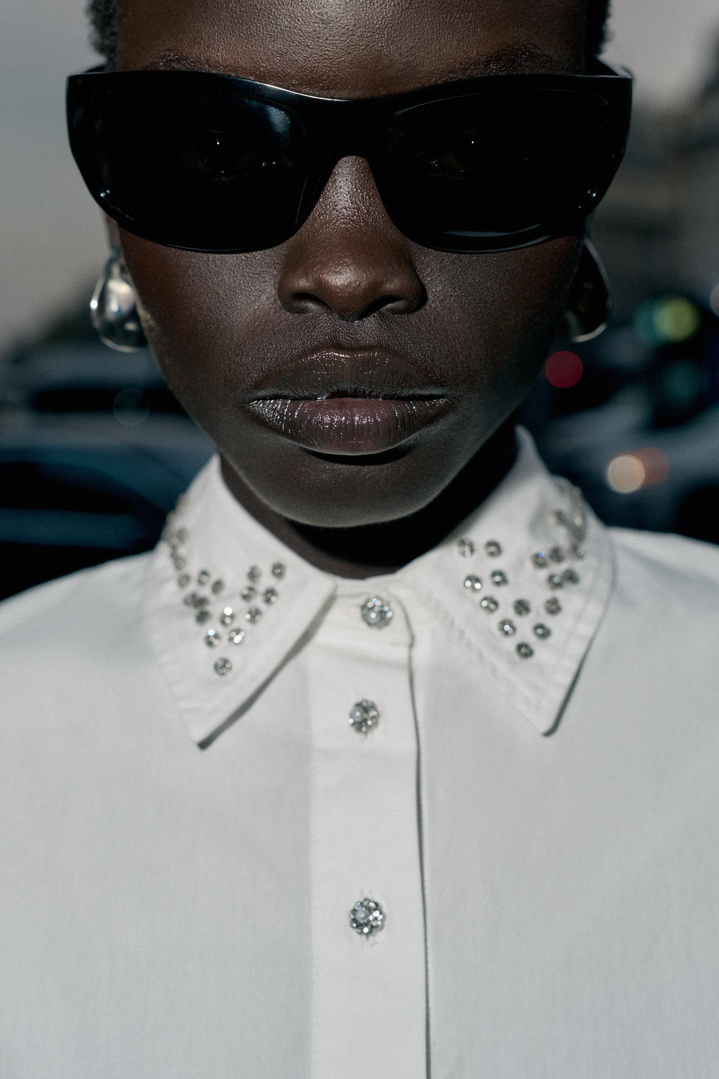 POPLIN SHIRT WITH JEWEL BEADS - Zara фото 3