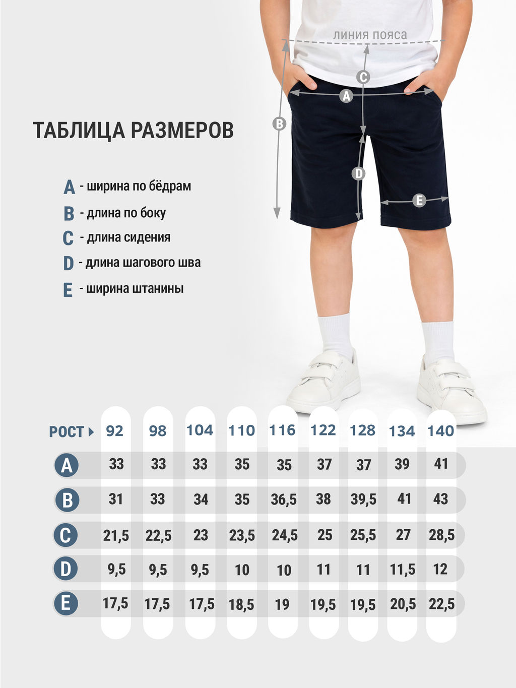 Шорты детские тсиний