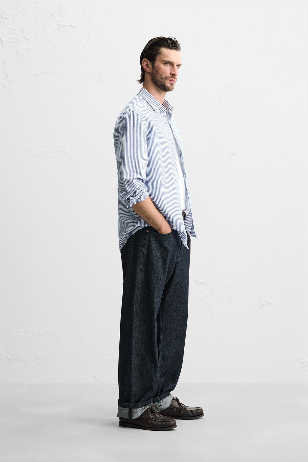 COTTON - LINEN SHIRT - Zara фото 4