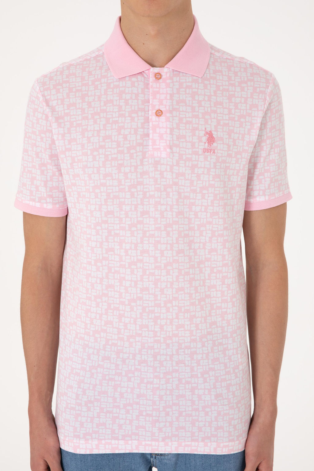 Erkek A__k Pembe Ti__rt Sepette S_rpriz _ndirim - U.s. polo assn фото 6