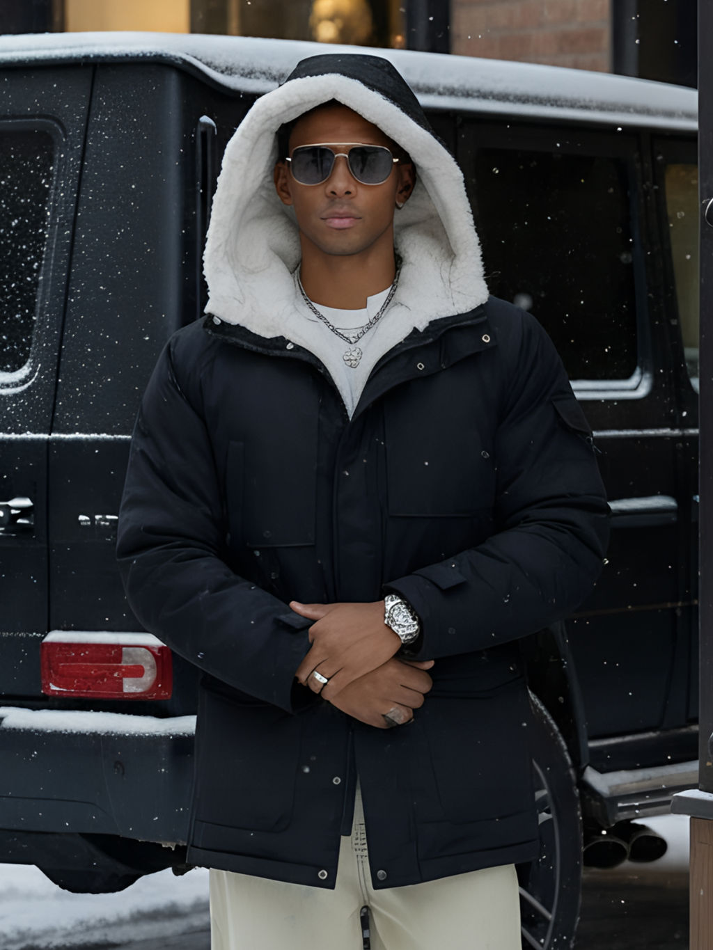 Парка мужская зимняя удлиненная с мехом - Mtforce фото 16