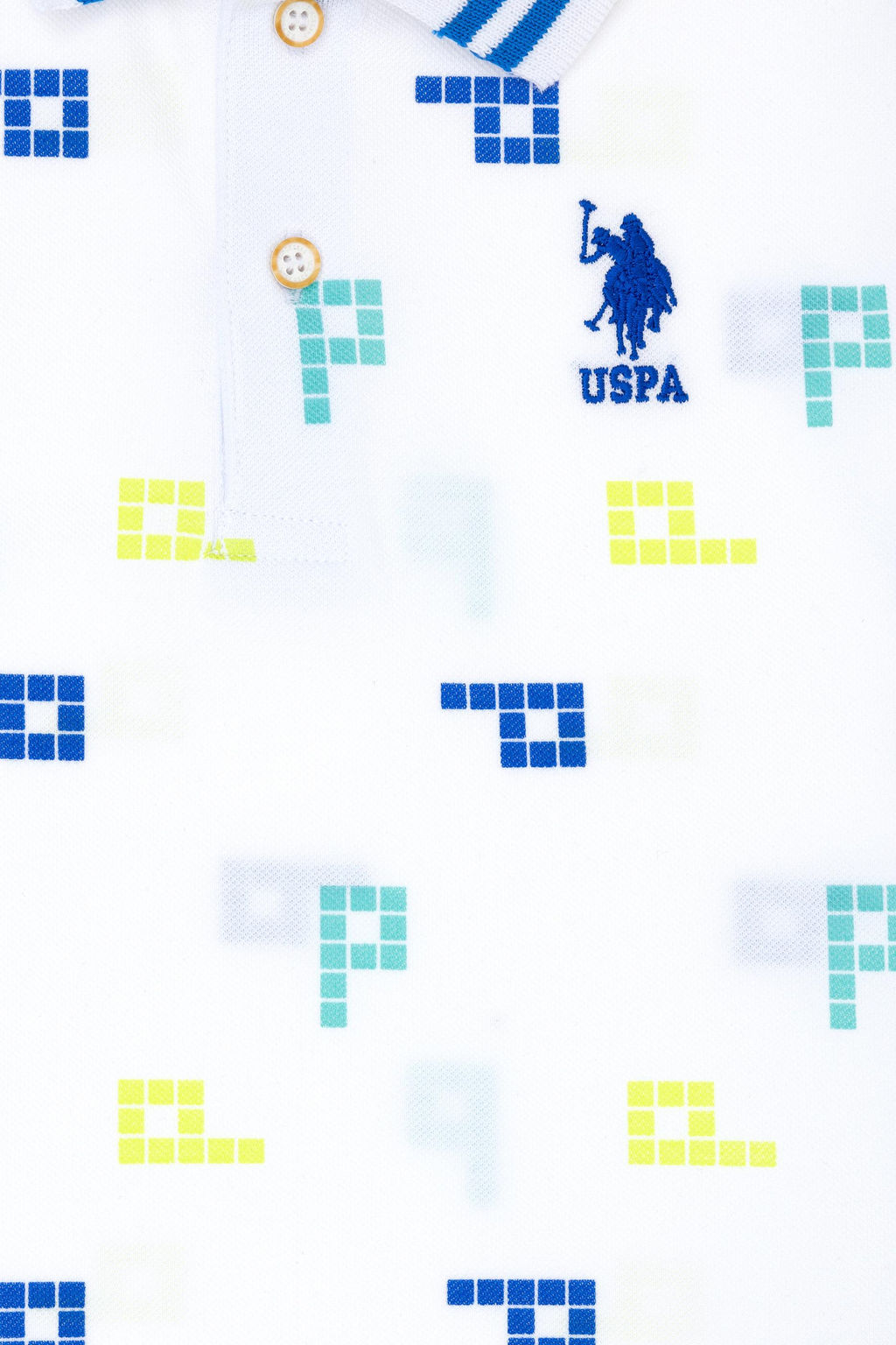 U. S. Polo Assn Белая футболка с воротником-поло для мальчика - U.s. polo assn фото 3