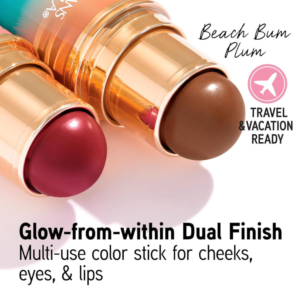 PHYSICIANS FORMULA Мультистик для лица и губ Murumuru Butter Multiuse Stick Butter Glow & Go, тон: Сливовый/Beach Bum Plum, 10г  фото 2