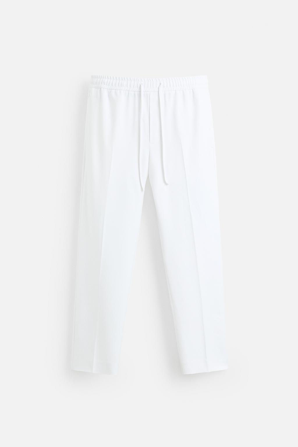 COMFORT FIT JOGGER WAIST TROUSERS - Zara фото 7