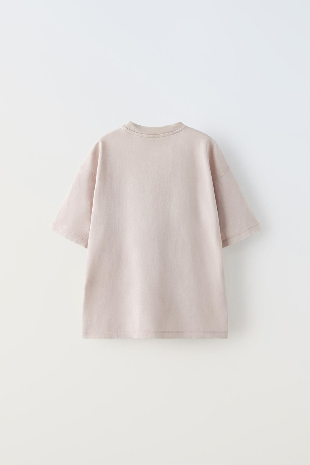 FADED T-SHIRT WITH LABEL - Zara фото 2