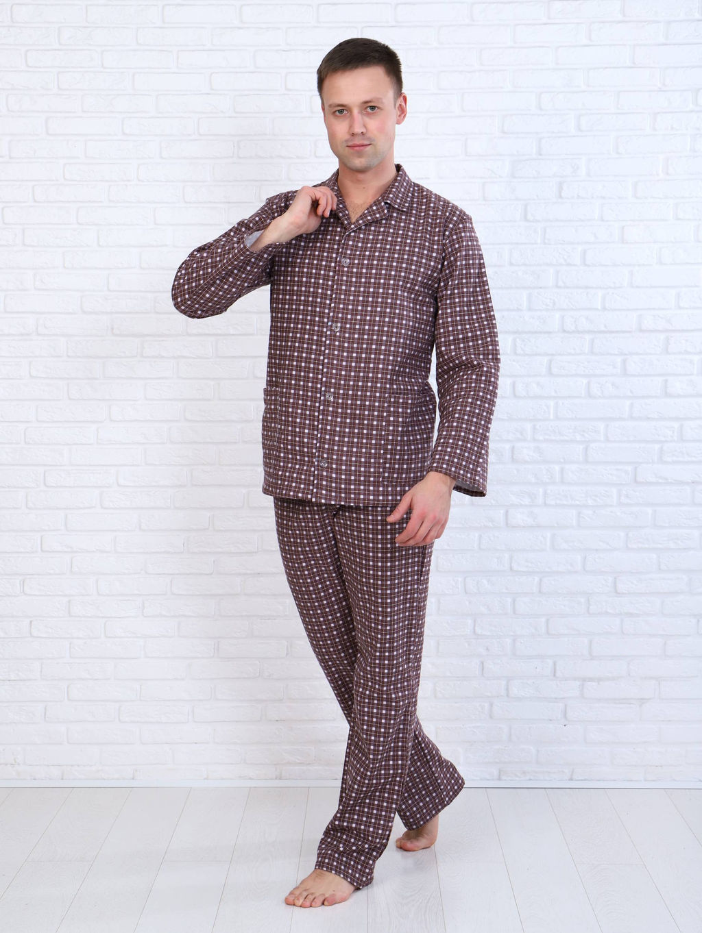 Пижама мужская,модель203,фланель (Альберто, вид 4) - Ивановотекстиль фото 2