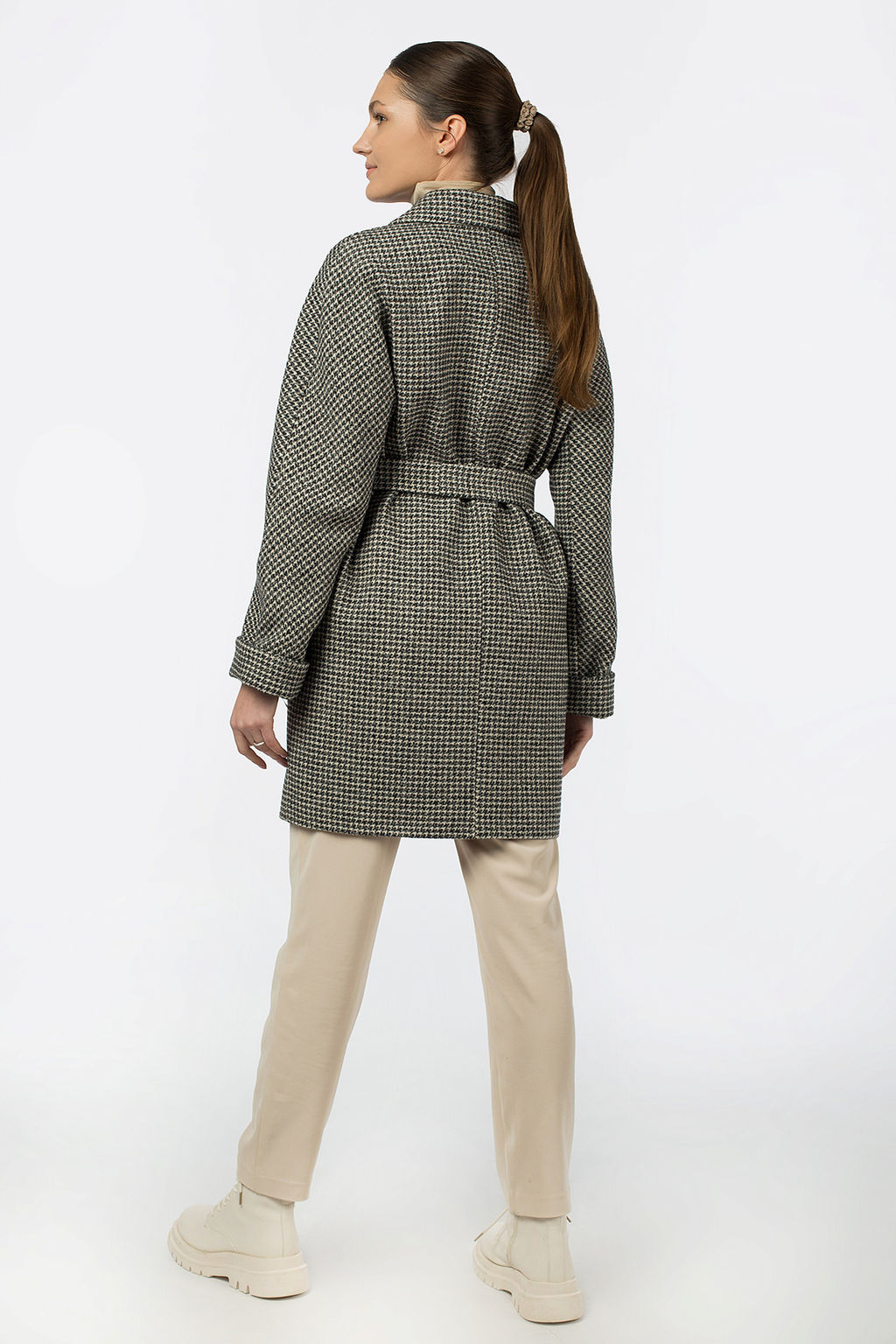 Пальто женское демисезонное (пояс) - El podio фото 4