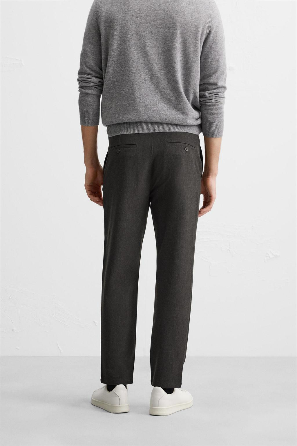 TEXTURED COMFORT TROUSERS - Zara фото 29