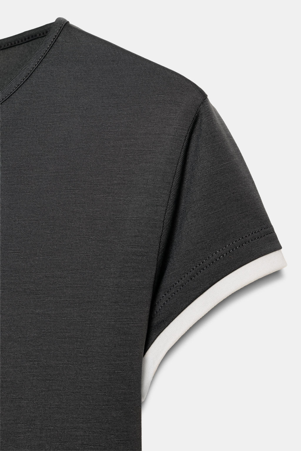 CAMISETA VIVOS CONTRASTE / Plomo - Zara фото 6