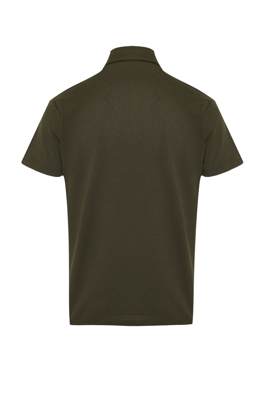 Haki Regular/Normal Kesim Dokulu Polo Yaka T-shirt TMNSS24PO00038