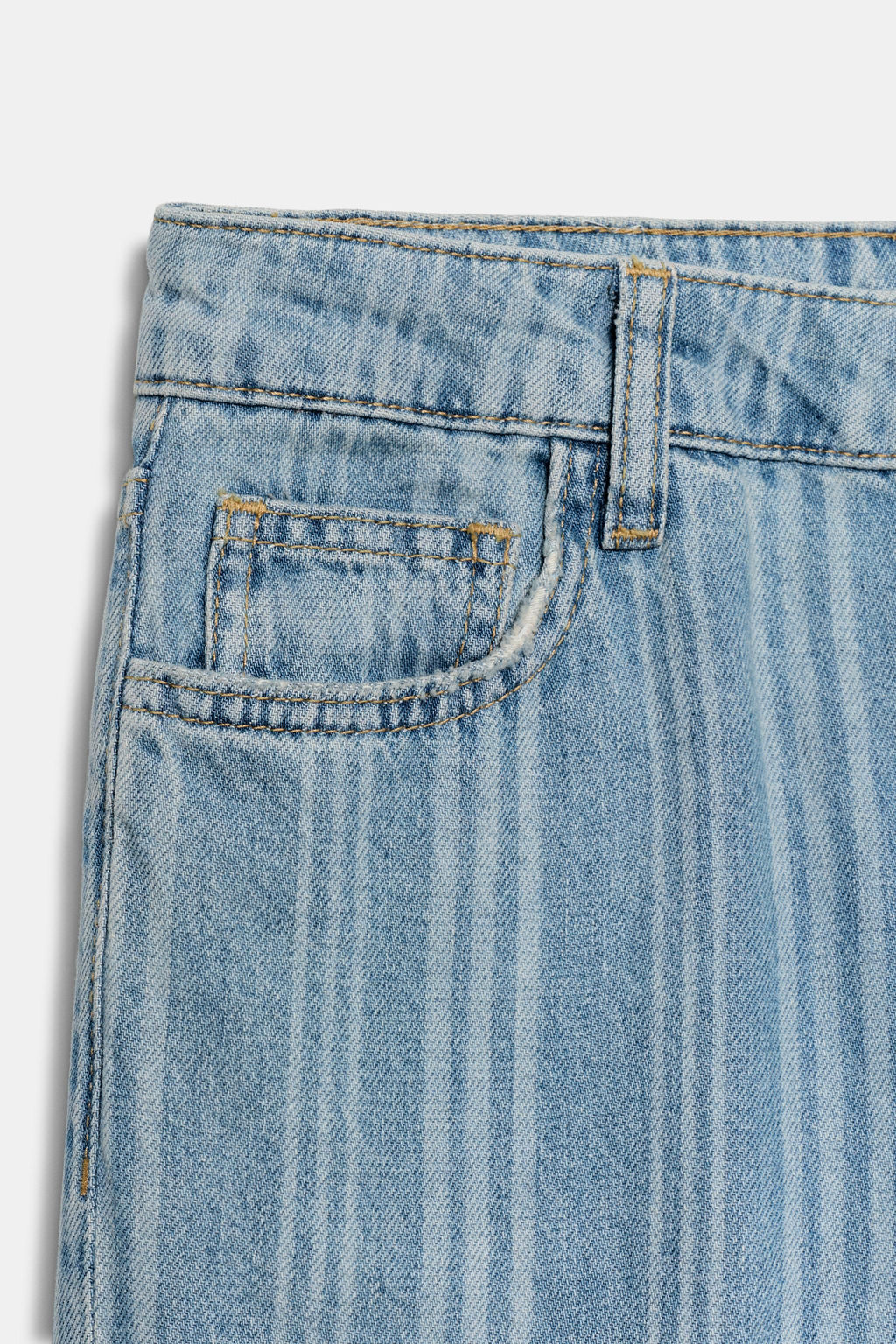 JEANS Z1975 STRAIGHT TIRO BAJO RAYAS / Azul medio - Zara фото 7