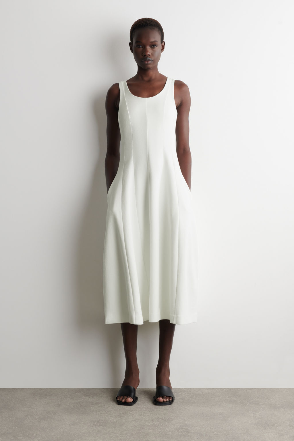 VESTIDO MIDI ESCULPIDO DE ALGOD?N - H&m фото 3