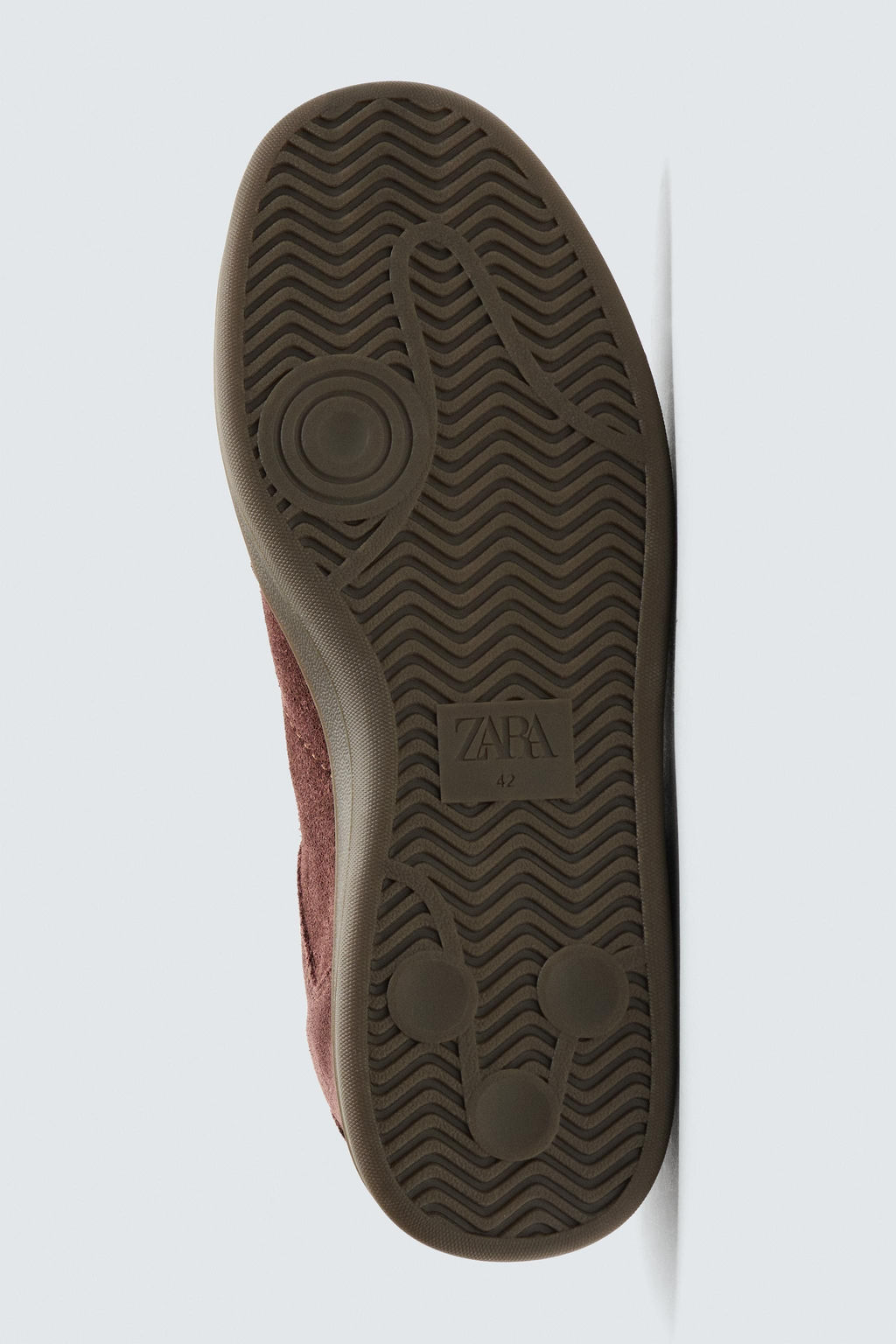CONTRAST SOLE LEATHER TRAINERS - Zara фото 4