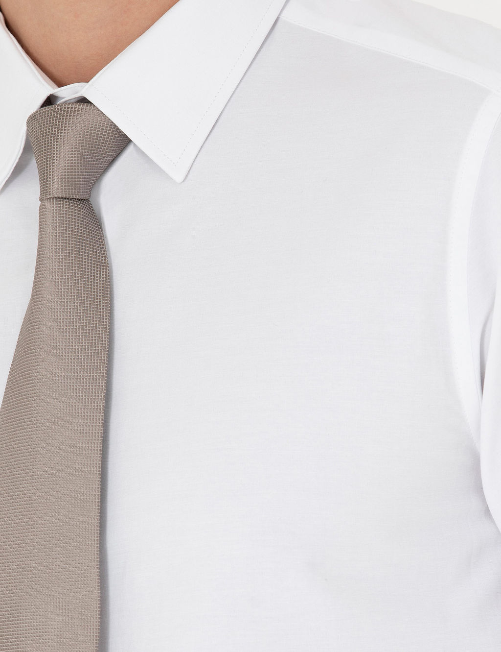 Beyaz Slim Fit Uzun Kollu Basic G_mlek