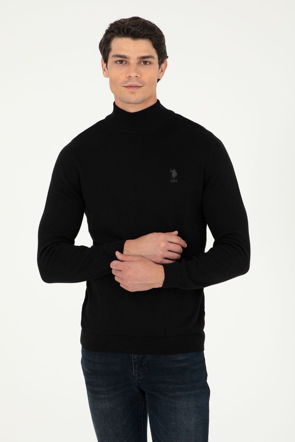 Мужской черный базовый свитер Неожиданная скидка в корзине - U.s. polo assn фото 15