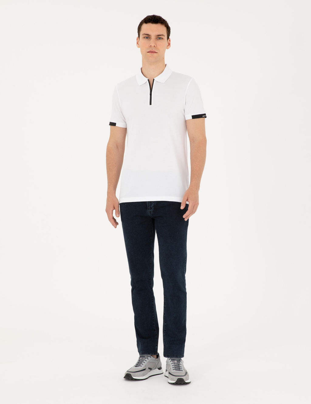 Beyaz Slim Fit Ti__rt - Pierre cardin фото 11