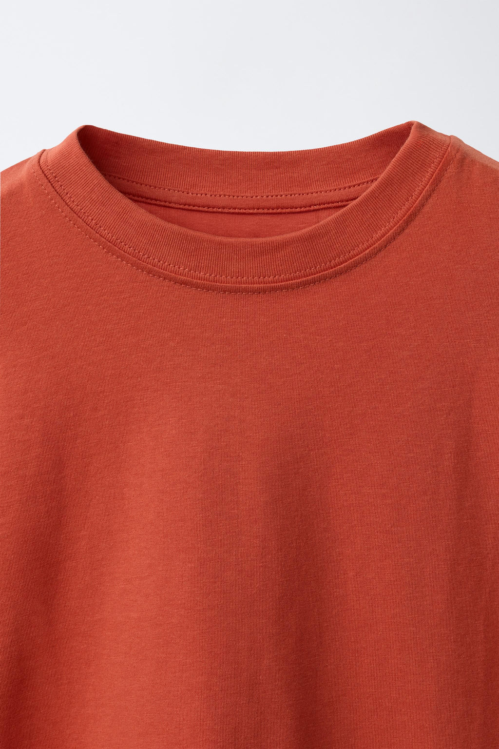 PACK TRES CAMISETAS RAYAS Y LISAS / Naranja oscuro - Zara фото 7