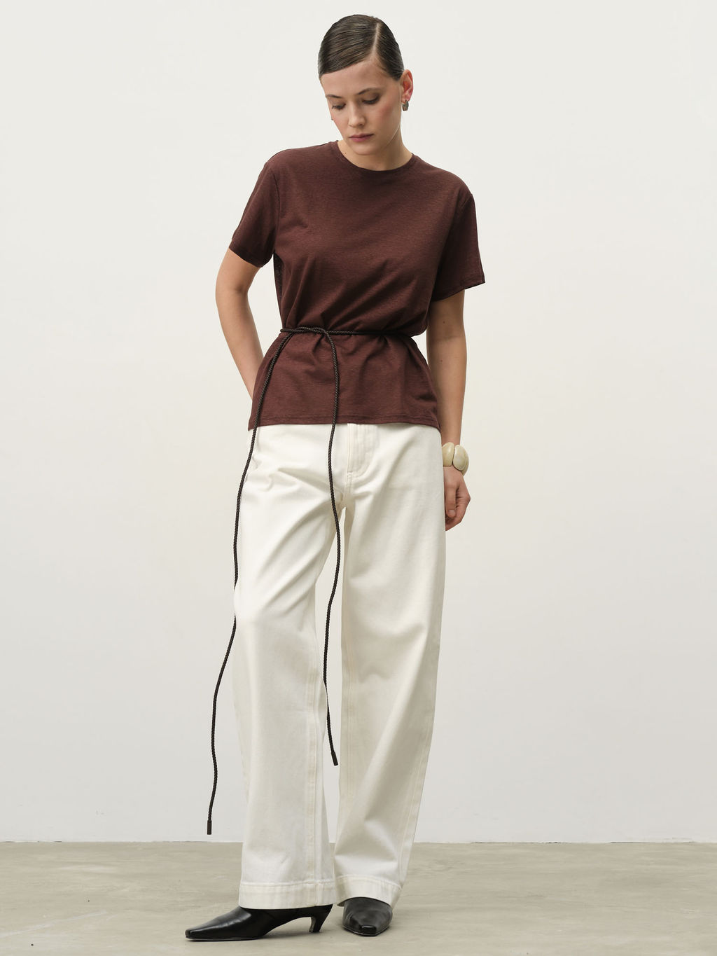 Футболка из крапивы 2882 шоколад