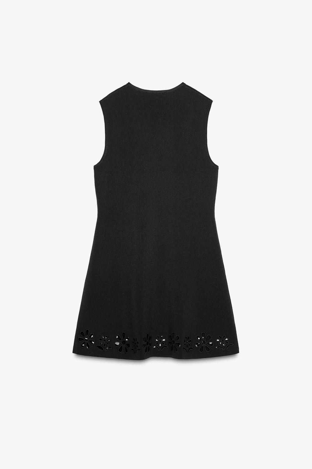 CUTWORK EMBROIDERY KNIT DRESS - Zara фото 8