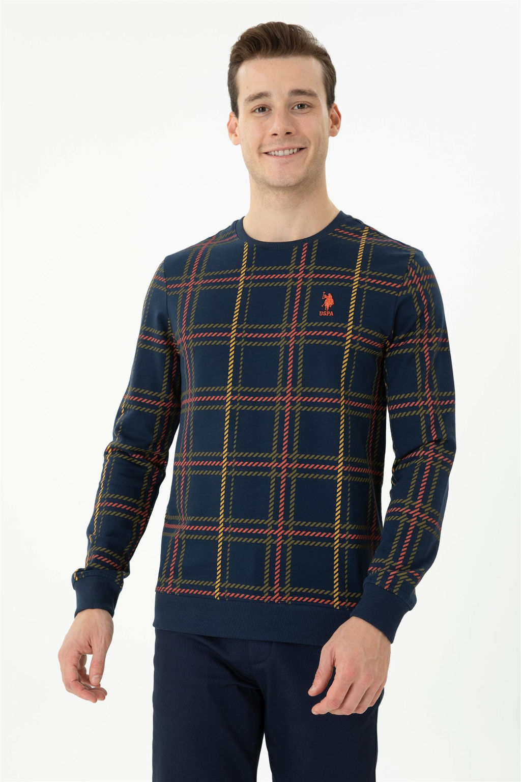 Мужской темно-синий свитшот Неожиданная скидка в корзине - U.s. polo assn фото 3