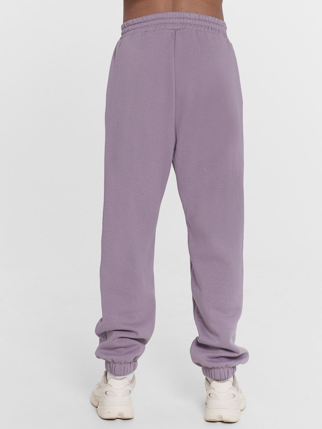 Теплые лавандовые брюки свободного силуэта лаванда 181225
